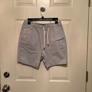 Hollister 7” Shorts, Light Blue, White, Small